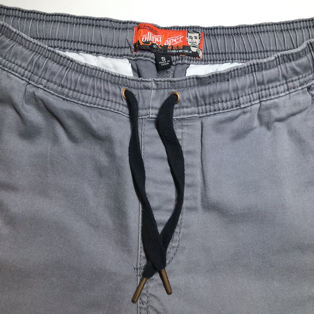 Rolling Paper Men’s Grey Moto Panel Skinny Short - Picture 4 of 13